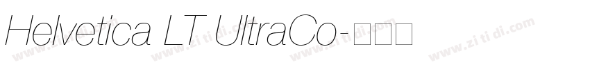 Helvetica LT UltraCo字体转换
